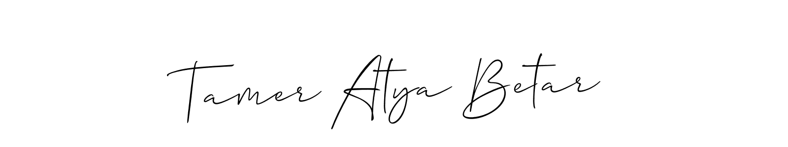 Here are the top 10 professional signature styles for the name Tamer Atya Betar. These are the best autograph styles you can use for your name. Tamer Atya Betar signature style 2 images and pictures png