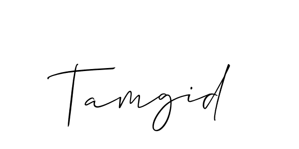 It looks lik you need a new signature style for name Tamgid. Design unique handwritten (Allison_Script) signature with our free signature maker in just a few clicks. Tamgid signature style 2 images and pictures png