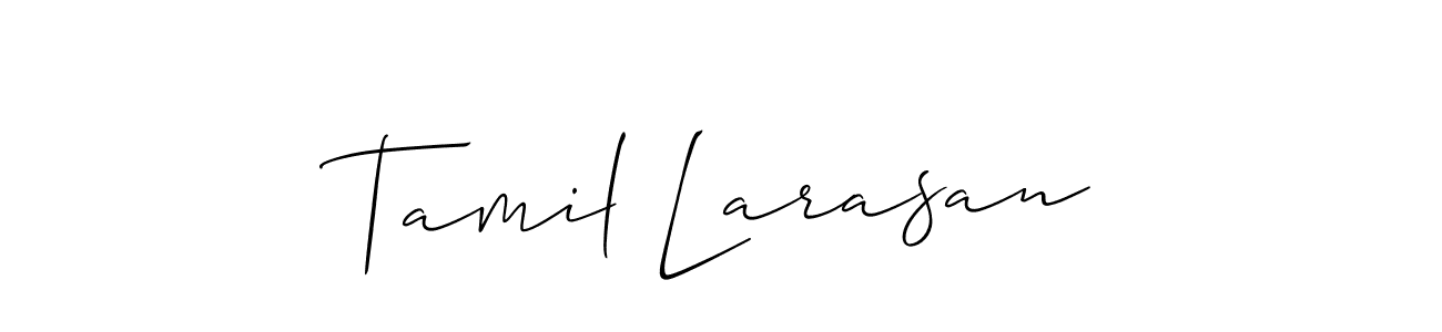You can use this online signature creator to create a handwritten signature for the name Tamil Larasan. This is the best online autograph maker. Tamil Larasan signature style 2 images and pictures png