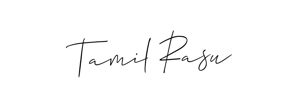 It looks lik you need a new signature style for name Tamil Rasu. Design unique handwritten (Allison_Script) signature with our free signature maker in just a few clicks. Tamil Rasu signature style 2 images and pictures png