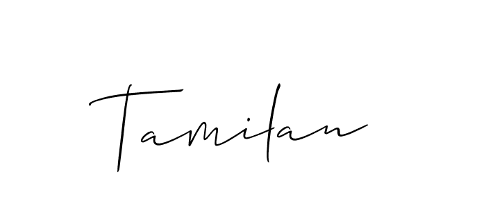It looks lik you need a new signature style for name Tamilan. Design unique handwritten (Allison_Script) signature with our free signature maker in just a few clicks. Tamilan signature style 2 images and pictures png