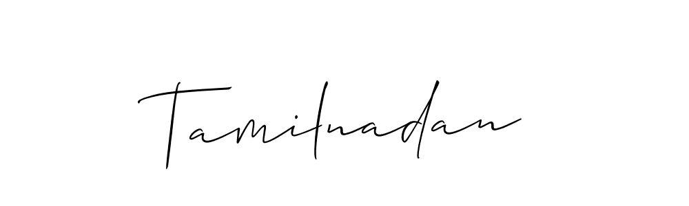 It looks lik you need a new signature style for name Tamilnadan. Design unique handwritten (Allison_Script) signature with our free signature maker in just a few clicks. Tamilnadan signature style 2 images and pictures png