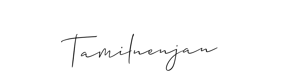 Make a beautiful signature design for name Tamilnenjan. With this signature (Allison_Script) style, you can create a handwritten signature for free. Tamilnenjan signature style 2 images and pictures png