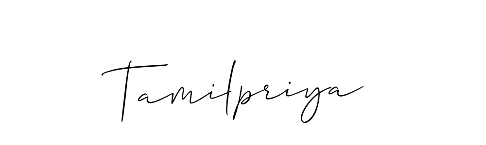 Best and Professional Signature Style for Tamilpriya. Allison_Script Best Signature Style Collection. Tamilpriya signature style 2 images and pictures png