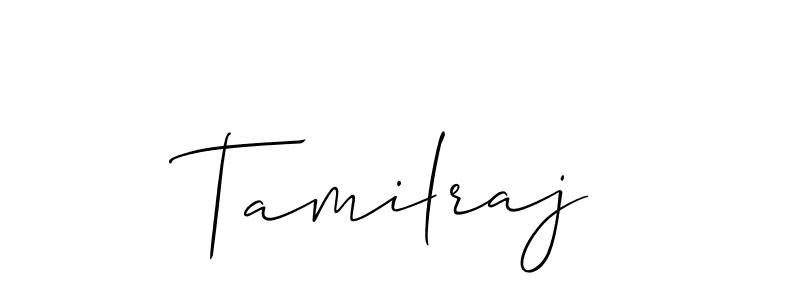 Make a beautiful signature design for name Tamilraj. With this signature (Allison_Script) style, you can create a handwritten signature for free. Tamilraj signature style 2 images and pictures png