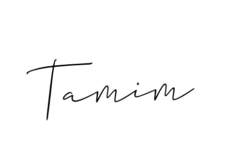 You should practise on your own different ways (Allison_Script) to write your name (Tamim) in signature. don't let someone else do it for you. Tamim signature style 2 images and pictures png