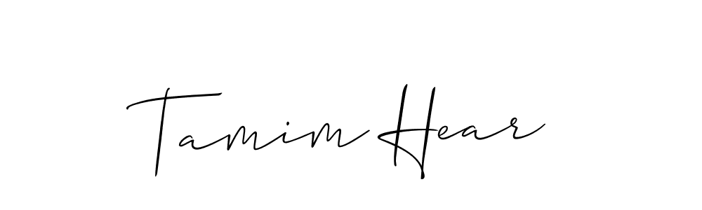 Also we have Tamim Hear name is the best signature style. Create professional handwritten signature collection using Allison_Script autograph style. Tamim Hear signature style 2 images and pictures png