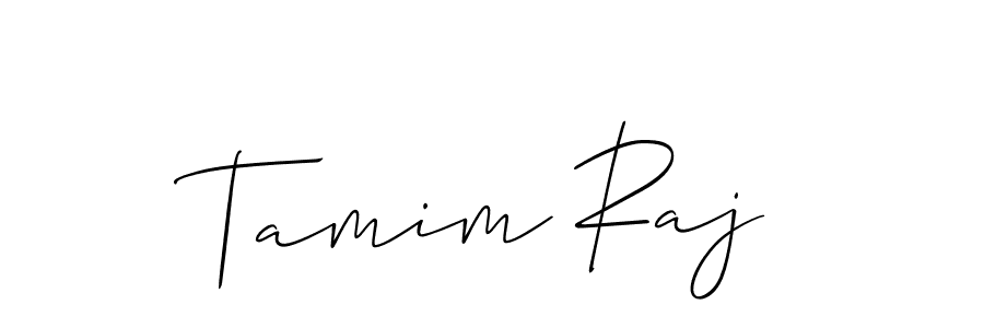 Use a signature maker to create a handwritten signature online. With this signature software, you can design (Allison_Script) your own signature for name Tamim Raj. Tamim Raj signature style 2 images and pictures png