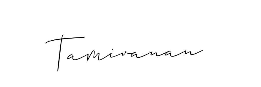 Also You can easily find your signature by using the search form. We will create Tamivanan name handwritten signature images for you free of cost using Allison_Script sign style. Tamivanan signature style 2 images and pictures png