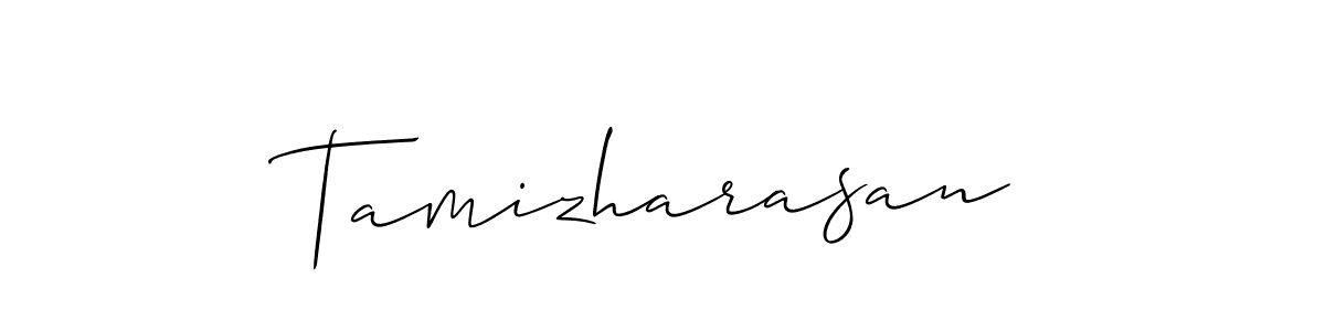 You should practise on your own different ways (Allison_Script) to write your name (Tamizharasan) in signature. don't let someone else do it for you. Tamizharasan signature style 2 images and pictures png