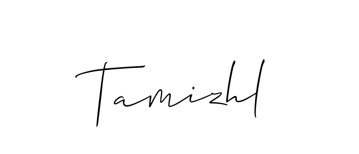 It looks lik you need a new signature style for name Tamizhl. Design unique handwritten (Allison_Script) signature with our free signature maker in just a few clicks. Tamizhl signature style 2 images and pictures png