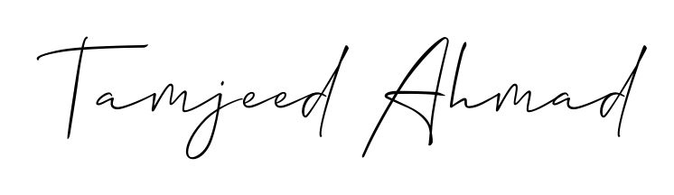 Give your name Tamjeed Ahmad an exquisite flair with the Allison_Script script font. Ideal for contracts, resumes, and formal letterheads. Tamjeed Ahmad signature style 2 images and pictures png