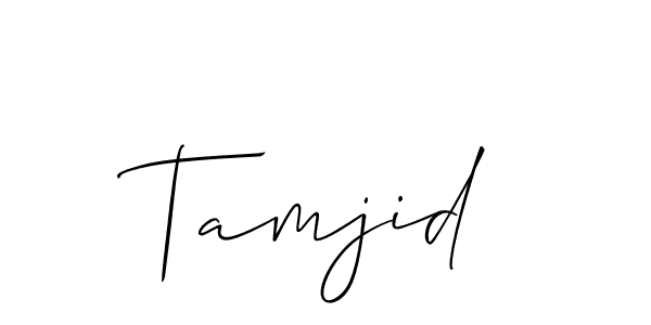 Once you've used our free online signature maker to create your best signature Allison_Script style, it's time to enjoy all of the benefits that Tamjid name signing documents. Tamjid signature style 2 images and pictures png