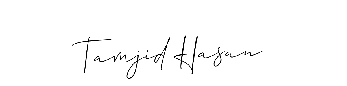 Also You can easily find your signature by using the search form. We will create Tamjid Hasan name handwritten signature images for you free of cost using Allison_Script sign style. Tamjid Hasan signature style 2 images and pictures png