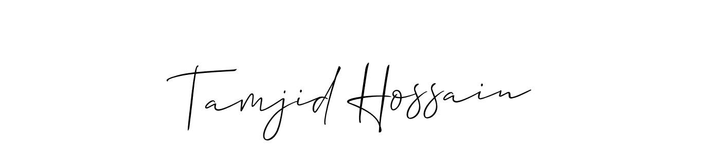 Once you've used our free online signature maker to create your best signature Allison_Script style, it's time to enjoy all of the benefits that Tamjid Hossain name signing documents. Tamjid Hossain signature style 2 images and pictures png