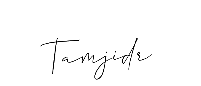 Also You can easily find your signature by using the search form. We will create Tamjidr name handwritten signature images for you free of cost using Allison_Script sign style. Tamjidr signature style 2 images and pictures png