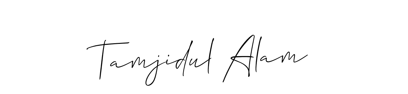 It looks lik you need a new signature style for name Tamjidul Alam. Design unique handwritten (Allison_Script) signature with our free signature maker in just a few clicks. Tamjidul Alam signature style 2 images and pictures png
