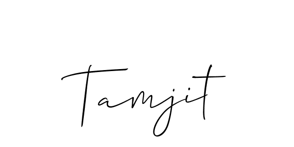 Best and Professional Signature Style for Tamjit. Allison_Script Best Signature Style Collection. Tamjit signature style 2 images and pictures png