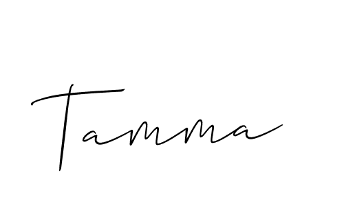 You should practise on your own different ways (Allison_Script) to write your name (Tamma) in signature. don't let someone else do it for you. Tamma signature style 2 images and pictures png