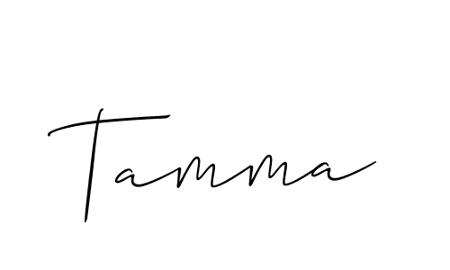 You should practise on your own different ways (Allison_Script) to write your name (Tamma) in signature. don't let someone else do it for you. Tamma signature style 2 images and pictures png