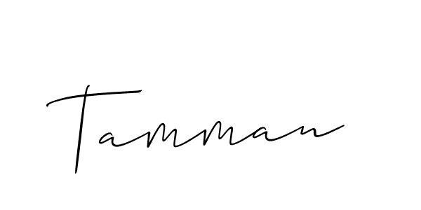 Create a beautiful signature design for name Tamman. With this signature (Allison_Script) fonts, you can make a handwritten signature for free. Tamman signature style 2 images and pictures png