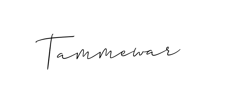 Create a beautiful signature design for name Tammewar. With this signature (Allison_Script) fonts, you can make a handwritten signature for free. Tammewar signature style 2 images and pictures png