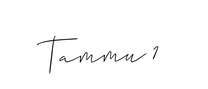 How to make Tammu 1 name signature. Use Allison_Script style for creating short signs online. This is the latest handwritten sign. Tammu 1 signature style 2 images and pictures png