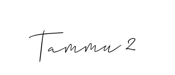 Design your own signature with our free online signature maker. With this signature software, you can create a handwritten (Allison_Script) signature for name Tammu 2. Tammu 2 signature style 2 images and pictures png
