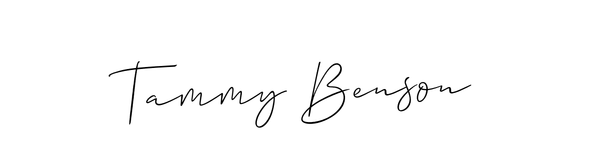 You should practise on your own different ways (Allison_Script) to write your name (Tammy Benson) in signature. don't let someone else do it for you. Tammy Benson signature style 2 images and pictures png