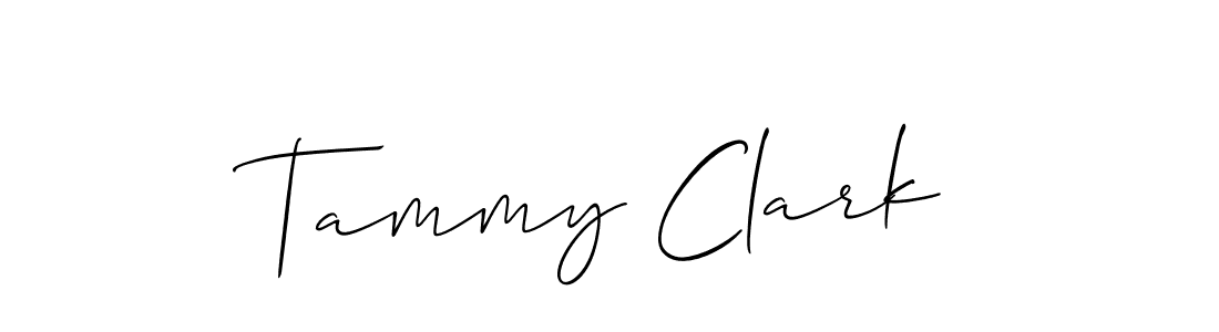 How to make Tammy Clark signature? Allison_Script is a professional autograph style. Create handwritten signature for Tammy Clark name. Tammy Clark signature style 2 images and pictures png