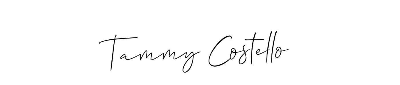 You should practise on your own different ways (Allison_Script) to write your name (Tammy Costello) in signature. don't let someone else do it for you. Tammy Costello signature style 2 images and pictures png