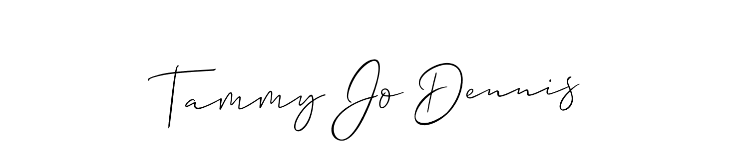 Use a signature maker to create a handwritten signature online. With this signature software, you can design (Allison_Script) your own signature for name Tammy Jo Dennis. Tammy Jo Dennis signature style 2 images and pictures png