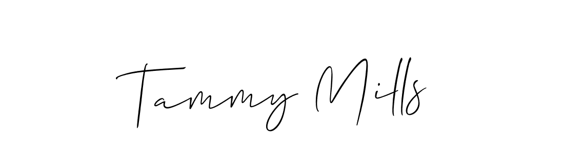 It looks lik you need a new signature style for name Tammy Mills. Design unique handwritten (Allison_Script) signature with our free signature maker in just a few clicks. Tammy Mills signature style 2 images and pictures png