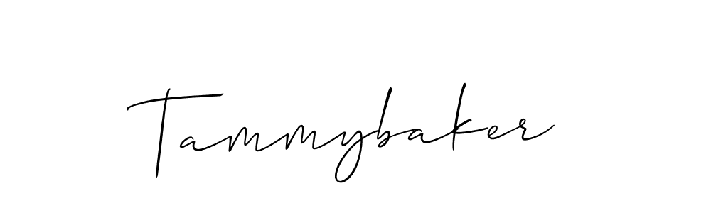 You should practise on your own different ways (Allison_Script) to write your name (Tammybaker) in signature. don't let someone else do it for you. Tammybaker signature style 2 images and pictures png