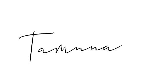 How to make Tamnna signature? Allison_Script is a professional autograph style. Create handwritten signature for Tamnna name. Tamnna signature style 2 images and pictures png