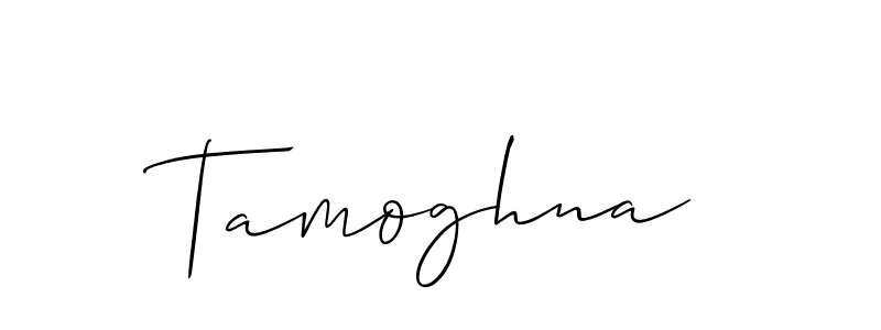 It looks lik you need a new signature style for name Tamoghna. Design unique handwritten (Allison_Script) signature with our free signature maker in just a few clicks. Tamoghna signature style 2 images and pictures png