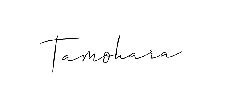 Also we have Tamohara name is the best signature style. Create professional handwritten signature collection using Allison_Script autograph style. Tamohara signature style 2 images and pictures png