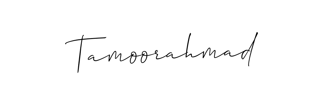Also we have Tamoorahmad name is the best signature style. Create professional handwritten signature collection using Allison_Script autograph style. Tamoorahmad signature style 2 images and pictures png