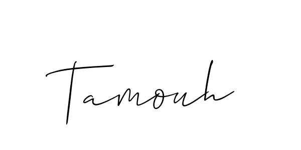 How to make Tamouh signature? Allison_Script is a professional autograph style. Create handwritten signature for Tamouh name. Tamouh signature style 2 images and pictures png