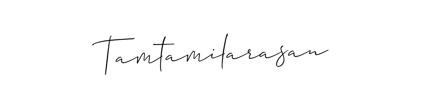 Also You can easily find your signature by using the search form. We will create Tamtamilarasan name handwritten signature images for you free of cost using Allison_Script sign style. Tamtamilarasan signature style 2 images and pictures png