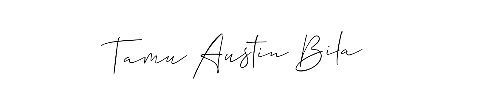 You can use this online signature creator to create a handwritten signature for the name Tamu Austin Bila. This is the best online autograph maker. Tamu Austin Bila signature style 2 images and pictures png