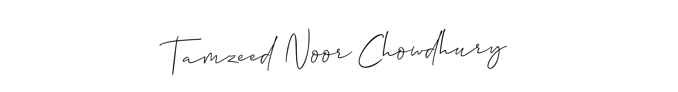 You should practise on your own different ways (Allison_Script) to write your name (Tamzeed Noor Chowdhury) in signature. don't let someone else do it for you. Tamzeed Noor Chowdhury signature style 2 images and pictures png