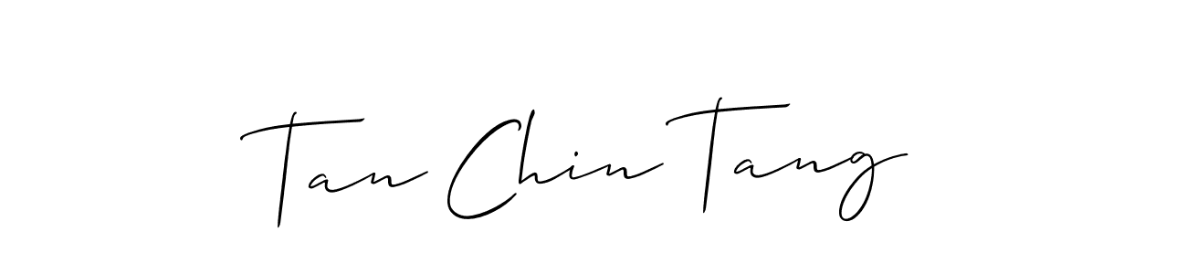 How to Draw Tan Chin Tang signature style? Allison_Script is a latest design signature styles for name Tan Chin Tang. Tan Chin Tang signature style 2 images and pictures png