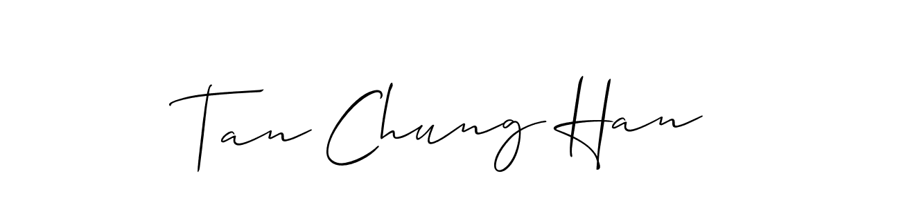 It looks lik you need a new signature style for name Tan Chung Han. Design unique handwritten (Allison_Script) signature with our free signature maker in just a few clicks. Tan Chung Han signature style 2 images and pictures png