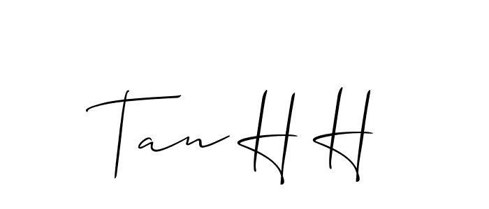 It looks lik you need a new signature style for name Tan H H. Design unique handwritten (Allison_Script) signature with our free signature maker in just a few clicks. Tan H H signature style 2 images and pictures png