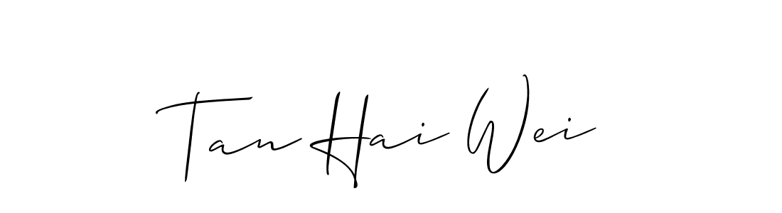 Best and Professional Signature Style for Tan Hai Wei. Allison_Script Best Signature Style Collection. Tan Hai Wei signature style 2 images and pictures png