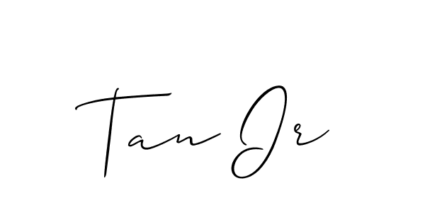 Best and Professional Signature Style for Tan Ir. Allison_Script Best Signature Style Collection. Tan Ir signature style 2 images and pictures png
