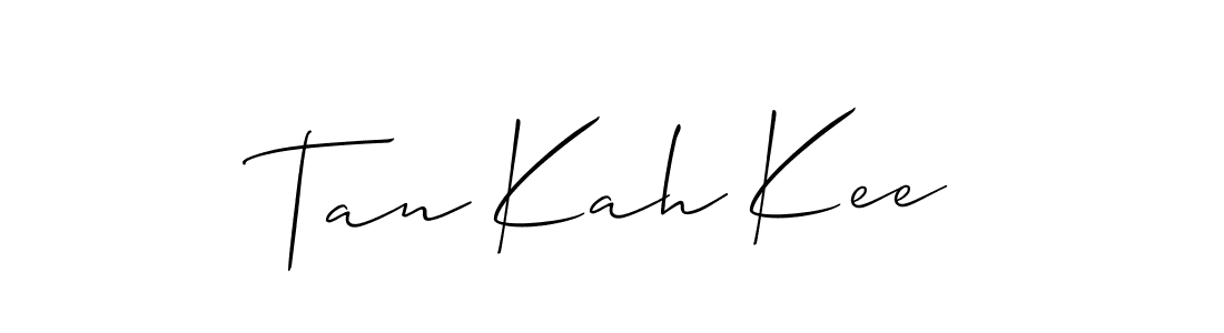 Allison_Script is a professional signature style that is perfect for those who want to add a touch of class to their signature. It is also a great choice for those who want to make their signature more unique. Get Tan Kah Kee name to fancy signature for free. Tan Kah Kee signature style 2 images and pictures png