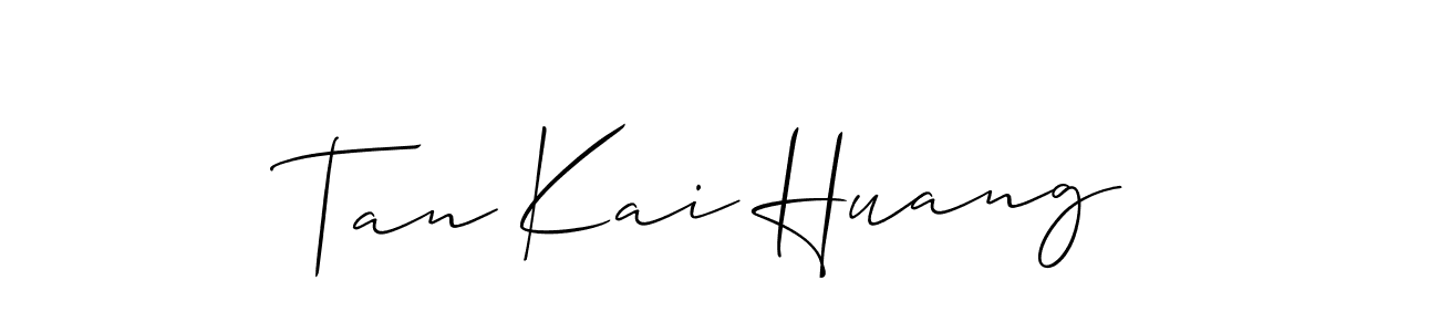 Tan Kai Huang stylish signature style. Best Handwritten Sign (Allison_Script) for my name. Handwritten Signature Collection Ideas for my name Tan Kai Huang. Tan Kai Huang signature style 2 images and pictures png