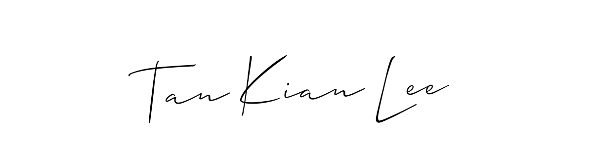 Also we have Tan Kian Lee name is the best signature style. Create professional handwritten signature collection using Allison_Script autograph style. Tan Kian Lee signature style 2 images and pictures png